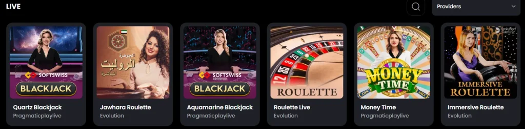Table & Live Dealer Games