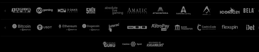Game Providers at MoonWin Casino